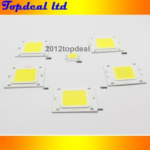 High Power LED Chip 10W 20W 30W 50W 70W 100W COB SMD LED Bead Cool White Warm White