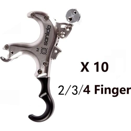 X10 Compound Bow Release Aid 2/3/4 Finger Grip Caliper Archery Caliper Release For Archery Hunting