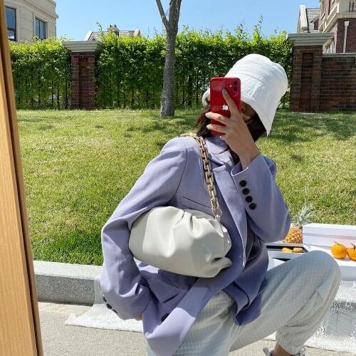 Advanced sense cloud small bag 2021 new summer single shoulder bag womens foreign style chain net red messenger bag