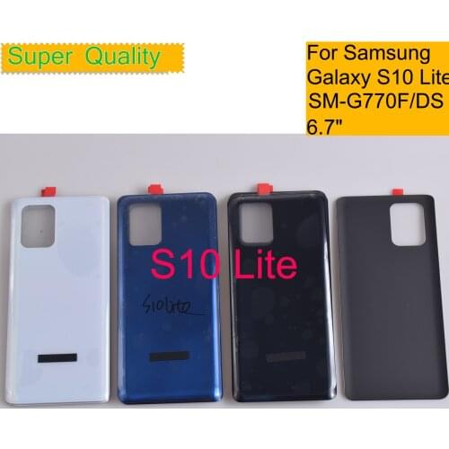 10Pcs/Lot For Samsung Galaxy S10 Lite G770 SM-G770F/DS Housing Battery Cover Back Cover Case Rear Door Chassis Shell Replacement