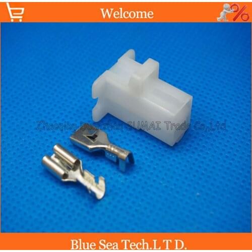 20 sets female 2Pin 6.3mm car connector plug,6.3mm Auto electrical connector for car,Home appliances