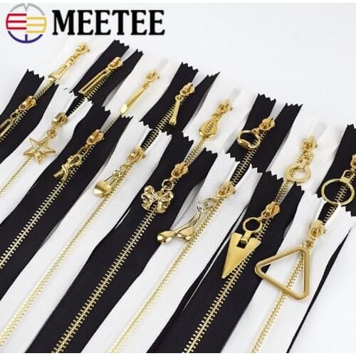 20pcs Meetee 15/18/20/25/30cm 3# Metal Zipper Close-end Zippers Closure DIY Sewing Bag Purse Shoes Clothes Zip Accessories