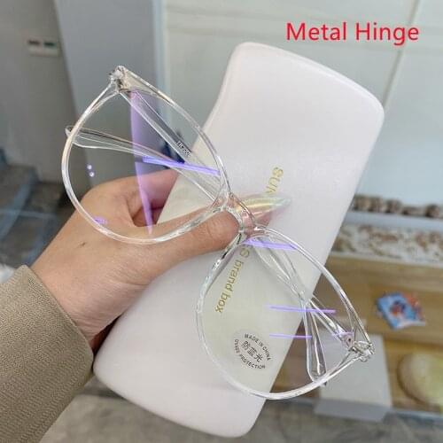 2021 Blue Light Blocking Glasses Women Oversized Eyeglasses Anti Blue Light Computer Glasses Men Safety Eyewear Spectacle