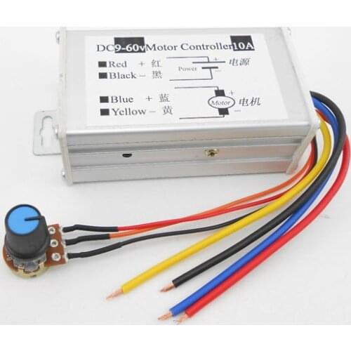 50PCS/LOT 9V-60V 10A DC Motor Speed Regulator Pulse Width Modulator PWM Control Switch Governor(6.8)