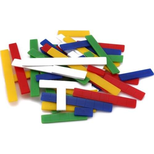 50PCS/Pack Plastic Montessori Arithmetic Rulers Early Educational Baby Math Learning Counting Mathematic Ruler Toy For Preschool