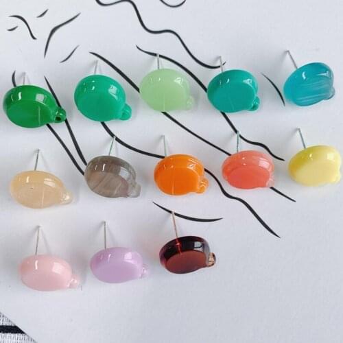 DIY jewelry accessories fresh temperament color oblate with hanging earrings jewelry accessories materials
