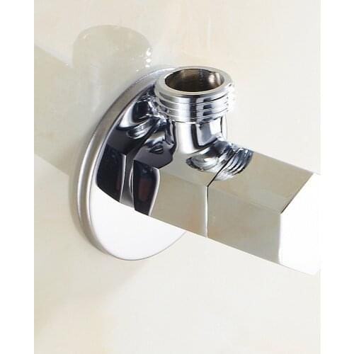 Household Bathing Heat Cold Water Adapter Valve Toilet Hardware Faucet Triangular Threaded Valve Water Pipe Connector Valve G1/2