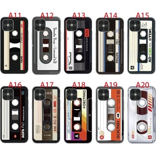 Phone Case For Sony Xperia Z5 Plus Z5 Premium Z2 Z3 Mini Z1 Compact Z L36H Soft TPU Print Retro cassette tape mobile phone bag