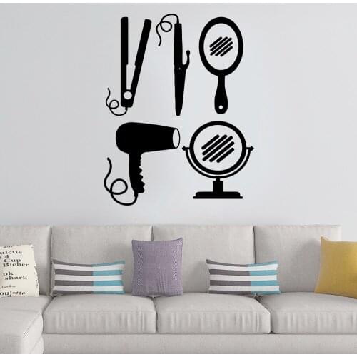 Delicate Barber shop Home Decor Vinyl Wall Stickers Decor Living Room Bedroom Removable Vinyl Art Decals