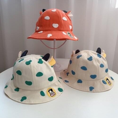 Baby Bucket Hat Spring Cuting Topi Private Cute Cartoon Cap Children caps