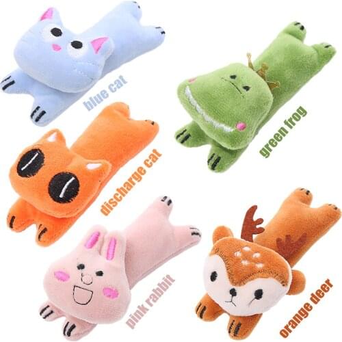 Pet Cat Plush Stuffed Soft Mint Interactive Bite Claw Thumb Frog Rabbit Toy Catnip
