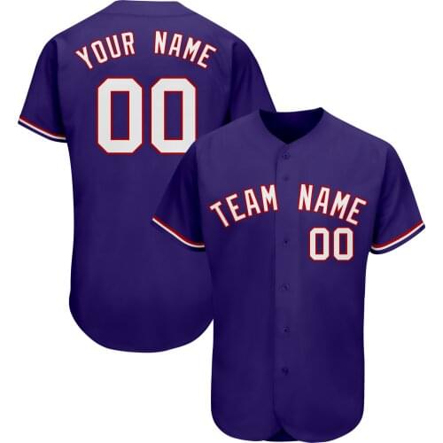Cool Dry-comfort Baseball Jersey Stitch Name/Number Breathable V-neck Button-down Softball Uniform Professional Outdoors/Indoors