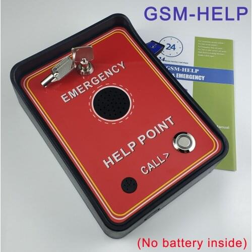 GSM handfree audio intercom alarm emergency help calling phone sliding gate garage door access control factory security