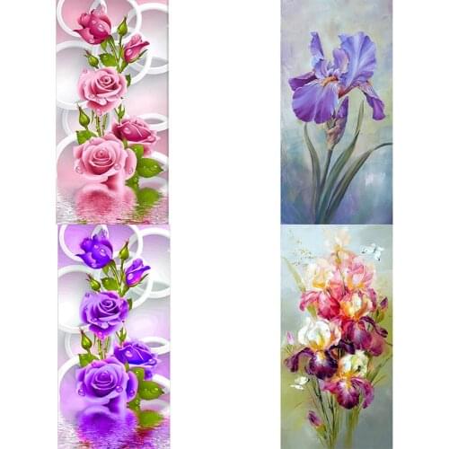 Kamy Yi 5D Diy Diamond Painting Flower Embroidery Cross Stitch Diamond Painting Home Decoration Gift