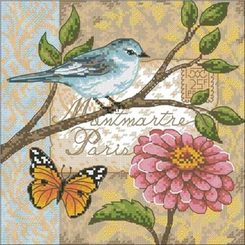 Bird and flower patterns counted 11CT 14CT 18CT DIY Cross Stitch Sets Chinese Cross-stitch Kits Embroidery Needlework