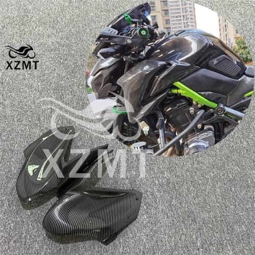 Kawasaki Z900 2017 2018 2019 For Carbon Fiber Color Gas Tank Side Trim Insert Cover Panel Fairing
