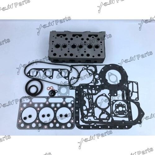 New China 3 Cylinders Diesel Engine Part D1302 Cylinder Head and full gasket set For Kubota Engine