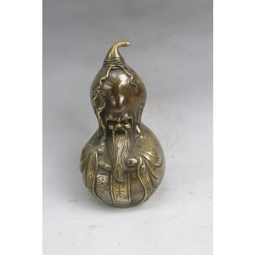 Very rare Ming Dynasty (xuan de1426-1438)Oriental copper statue of Santa Claus,free shipping