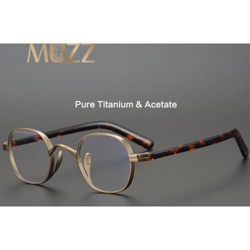 Men Titanium Glasses Frame Square Women Japan Luxury Prescription Myopia Optical Acetate Eyeglasses Vintage Small Japan Eyewear