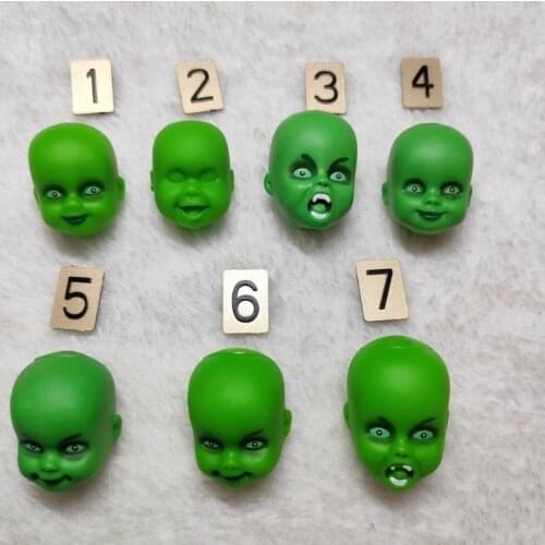Original Horrible Green Face Head Ghost Heads