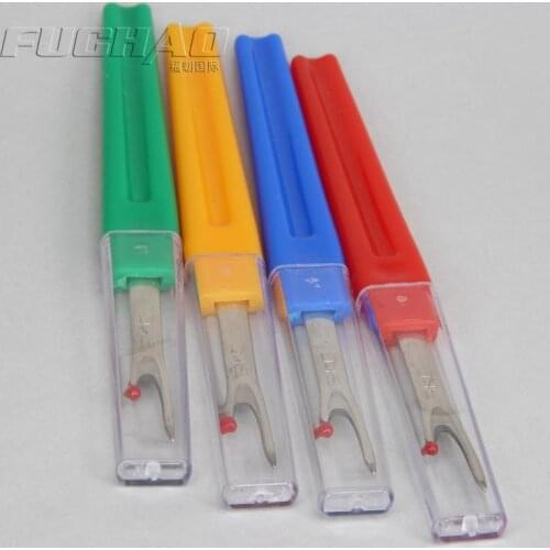 Plastic Handle Wire Cutting Machine Sewing 4pcs Flat Handle 111MM Long Brown