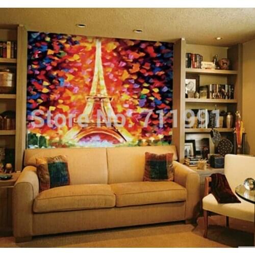 Custom retro wallpaper, Eiffel Tower for painting the living room bedroom restaurant background wall wallpaper PVC