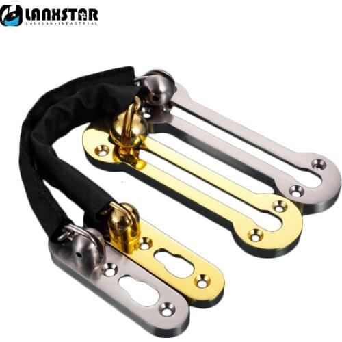 Thickness Zinc Alloy Anti-theft Door Buckle Door Lock Chain Hotel Chain Hotel Door Bolt Anti-theft Door Safety Chain