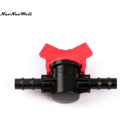 3pcs NuoNuoWell 8/11mm PE Hose Ball Valve Barbed Head Irrigation Pipe Valve Garden Greenhouse Drip Aeroponics Mist Adjuster