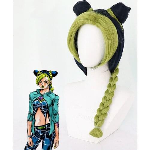 Jolyne Cujoh Kujo Cosplay Stone Ocean Cosplay Jojo Bizarre Adventure Cosplay Anime Cosplay Heat Resistant Synthetic Wigs