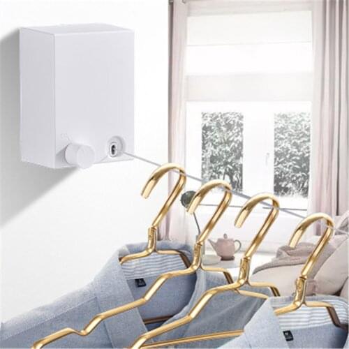 Drying Hanger Rope Portable Punching Free Invisible Clothesline for Hotel Multi Clothes Quilt Drying Rack Bathroom Towel Holder