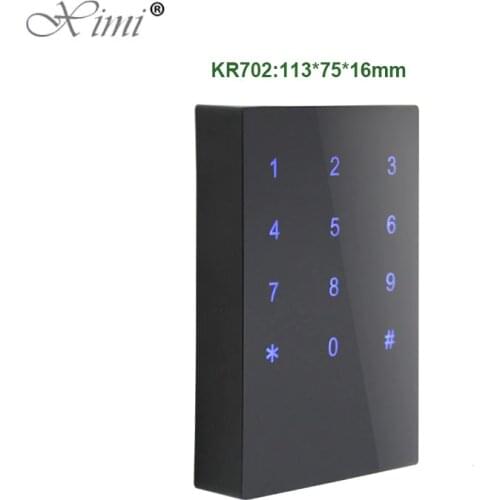 ZK KR702 IP65 Waterproof Smart Card Reader With Keypad And Led Wiegand26 34 Touch Key RFID Card Reader For Access Control System