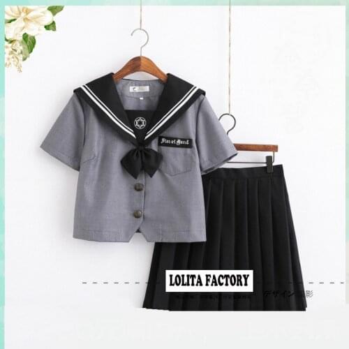 Japanese Orthodox JK Uniform Skirt Female Sailors Dress Academy Style Suit for Japanese Soft Girls School Class Uniform NN-S11A