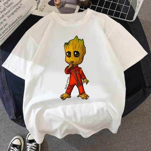 2020 Summer Women T-shirt Tree people Printed Tshirts Casual Tops Tee Harajuku 90s Vintage White tshirt Female Clothing