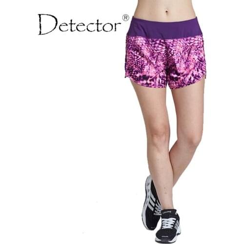 Detector Women ladies Shorts Women Fitness Sport Shorts Womens Printed Cool Women Sport Short Fitness Running Shorts