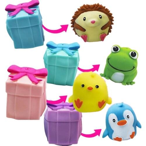 1pc Kawaii Pets Flip Gift Box Fidget Toys Pop It Innovative Decompression Toy Gift For Kids Adult Stress Relief Squisy Toys Gift
