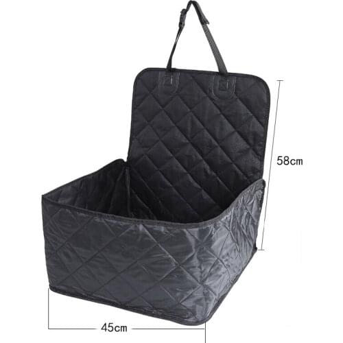 2 in 1 Car Front Pet Car Seat Cover Waterproof Puppy Basket Anti-Silp Pet Car Carrier Dog Cat Car Booster Outdoor Travel