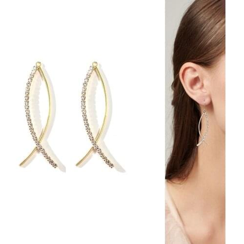 2020New 60Pcs Rhinestones Fish Button for DIY Earring or Necklace Pendants Accessoriess FY62