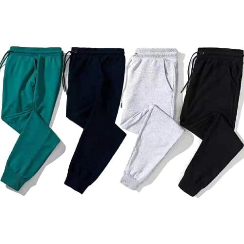 2021 Trendy Couples Mens Womens 100% Cotton Top Quality Sport Jogging Running Jumping Training Hip-hop Sweatpants Pants Trousers