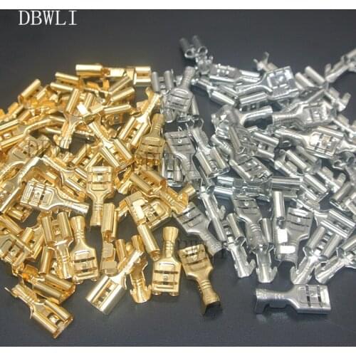 New 5000 PCS 4.8mm Crimp Terminal Female Spade Connector