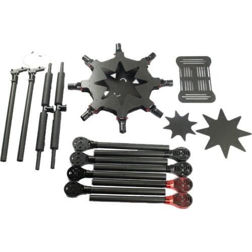 8-осный октокоптер Flyroun с зонтиком Складная рама Мультикоптер Электронная выдвижная посадочная платформа для FPV Подходит