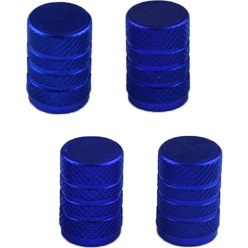 8pcs Universal Car Wheel Tire Air Valve Stems Caps Car Motor Blue