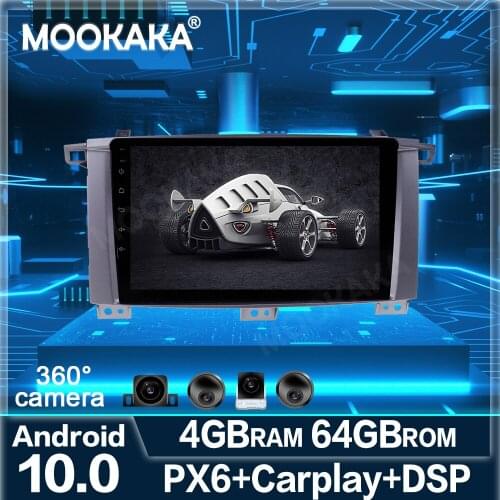 360 Cameras Touch Screen Android 10 Car Multimedia Player For Land Cruiser LC100 2002-2007 Audio Radio Stereo GPS Navi Head Unit