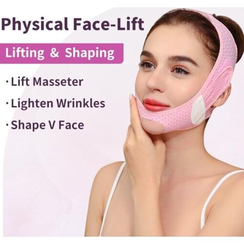 Face Slimming Bandage Breathable V Line Face Shaper Chin Cheek Lift Up Belt Facial Double Chin Lifting Anti Wrinkle Strap
