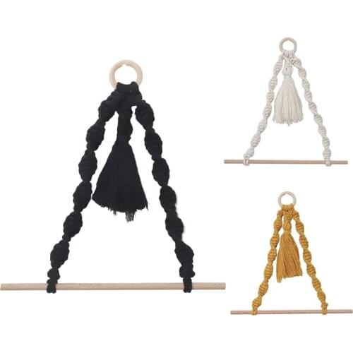 Boho Decor Paper Holder Roll Paper Macrame Storage Rack Tapestry Toilet Wall Hanging Hand-Woven Rope Wall Decor