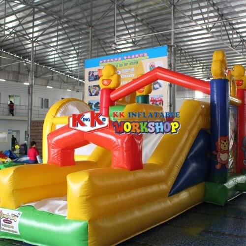 Factory Small Duck Cartoon Kids Inflatable Bouncer Castle Bouncy Slide Jumping House Combo