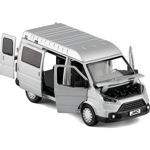 Electrionic Alloy Scale Car Models Die-cacarro Toys for Children mkd3 1:32 auto Vehicle Sound Light JMC Teshun Business Coach