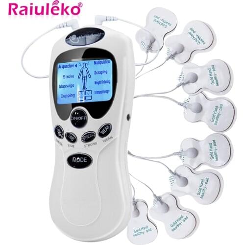8 Mode EMS Electric Herald Tens Machine Acupuncture Body Massage Muscle Stimulator Digital Therapy Massager Electrostimulator