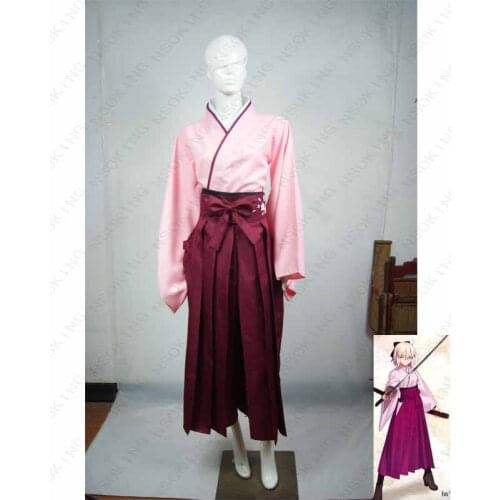 Fate grand order Sakura Saber Cosplay Okita Souji Costume