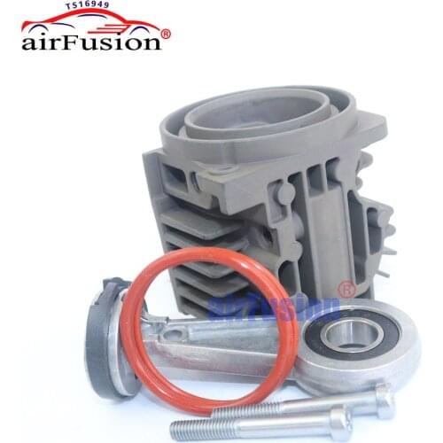 AirFusion Cylinder Head With Rod Piston O-Ring Rubber Valve For BMW X5 E53 A6 Audi Q7 Range Rover L322 Air Suspension Compressor