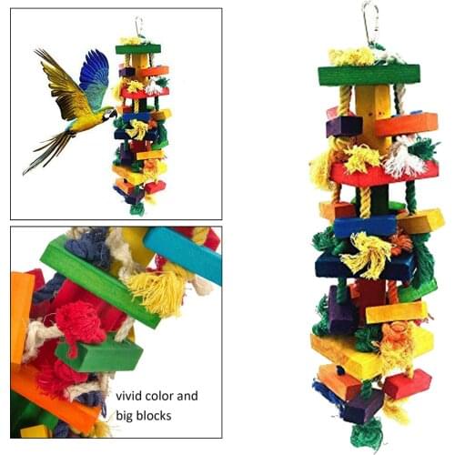 Parrot Bird Chewing Toy Cotton Rope Parakeet Training Toys Birds Accessories